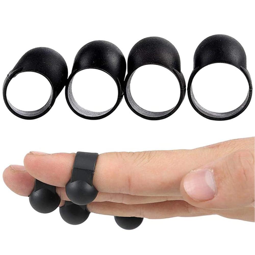 4 Pack Stahl Zunge Trommel Finger Ärmeln für Anfänger, Silikon Klopfen Spielen Finger wählt Abdeckung für Schlagzeug Instrument