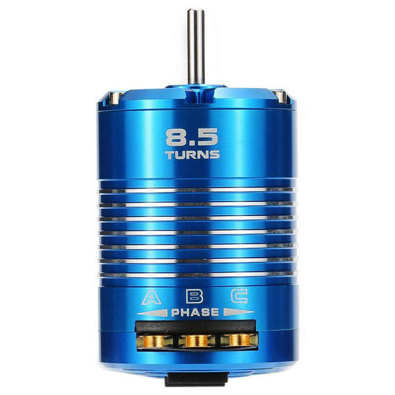 High Efficiency 540 Sensored Brushless Motor for 1/10 RC Car Blue, 8.5T 4100KV