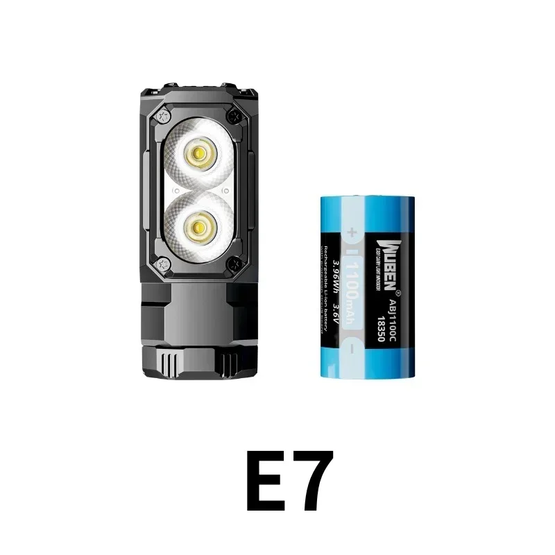 WUBEN E7 El mejor faro recargable de 1800 lúmenes incluye una batería 26650: Azul