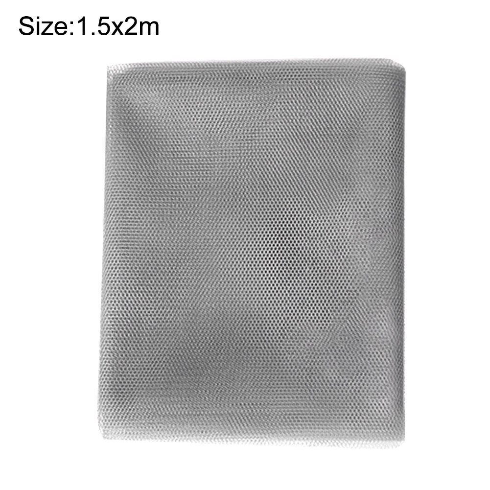Self Adhesive Indoor Cover DIY Window Screen Room With Tape Insect Fly Moth Mosquito Netting Mesh Curtain Doors Bug Protection: Grey / 1.3x1.5m