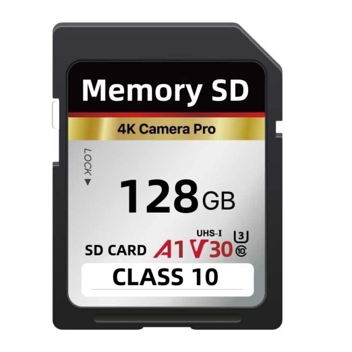 Memory Card U3 High Speed 128GB 64GB 32GB Memory Card Classe 10 3D 4K V30 Video High Speed: 128GB