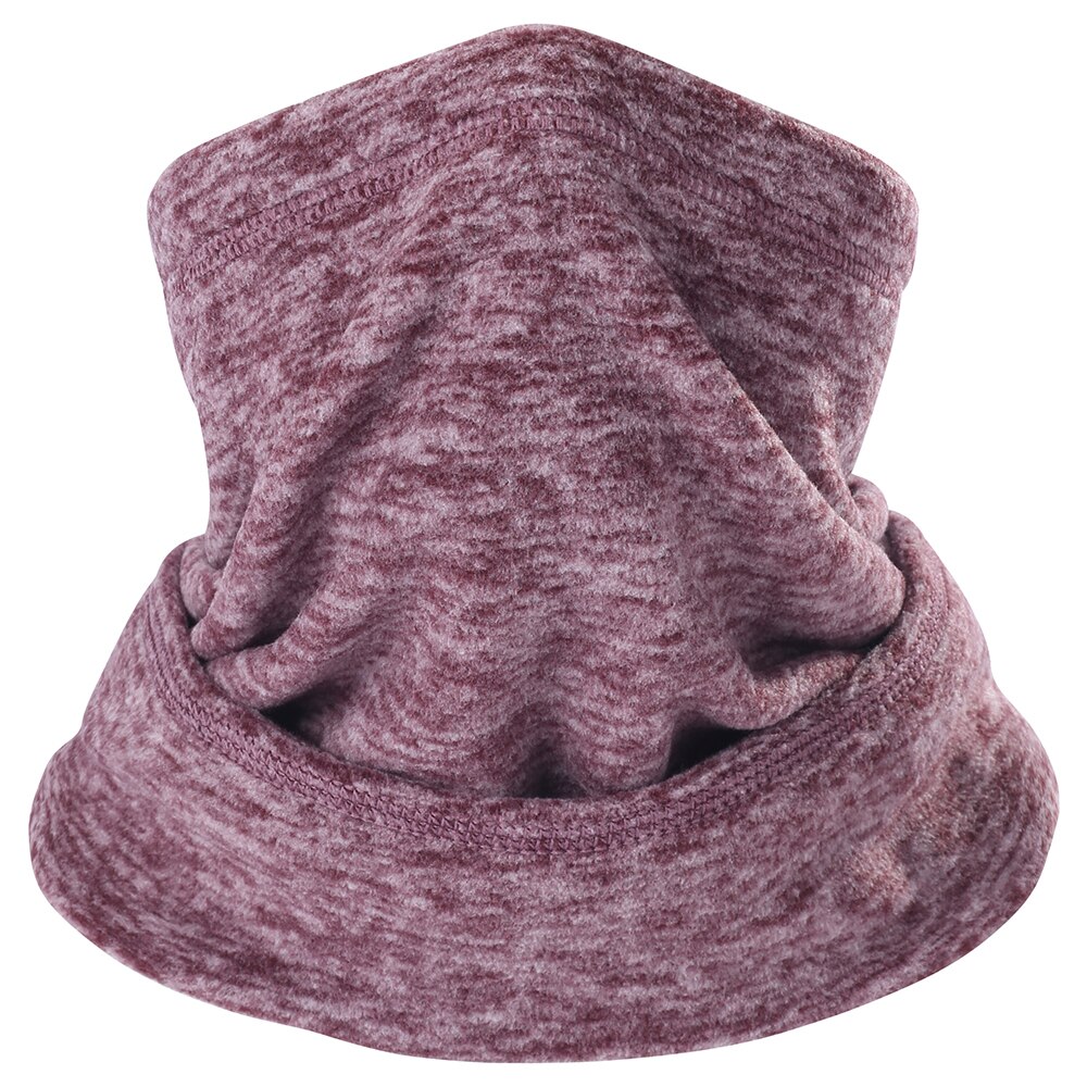 Qinglonglin Winter hiking skiing bandana windproof warmer neck gaiters for men: Brown