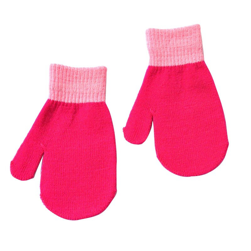 Balleenshiny Kinderen Winter Warm Gebreide Handschoenen Kinderen Handschoenen Voor Winter Magische Zak Baby Acryl Handschoenen Baby Peuter Handschoenen: T4