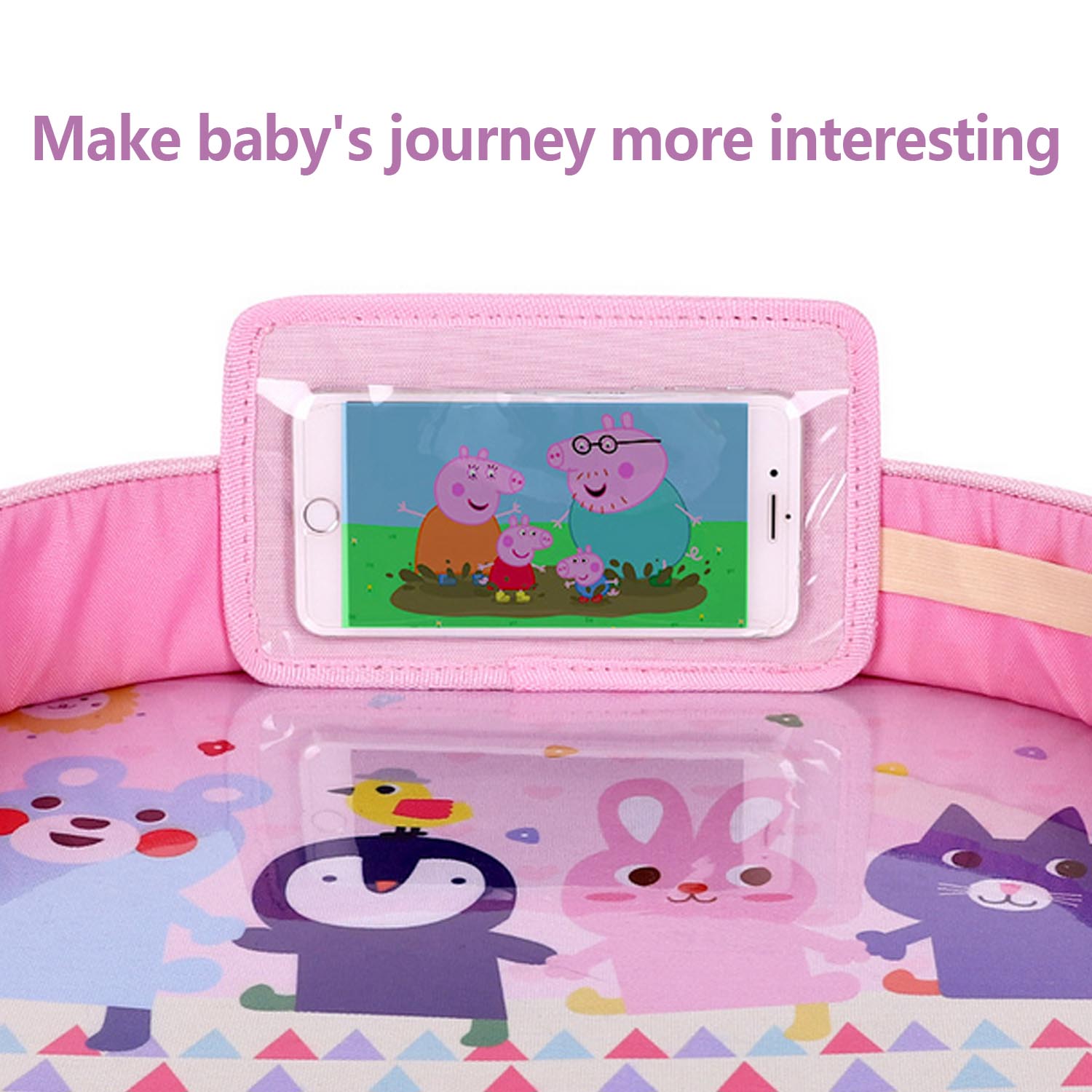 Kids Car Seat Tray Waterproof Car Seat Activity Desk Play Tray Multifunctional Baby Kids Seat Food Drink Table Safety Seat Tray