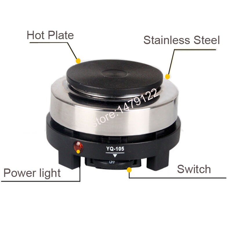 MINI Electric Moka Stove Oven Cooker Multifunction Coffee Heater Mocha Heating Plate Water Cafe Milk Burner 500W EU