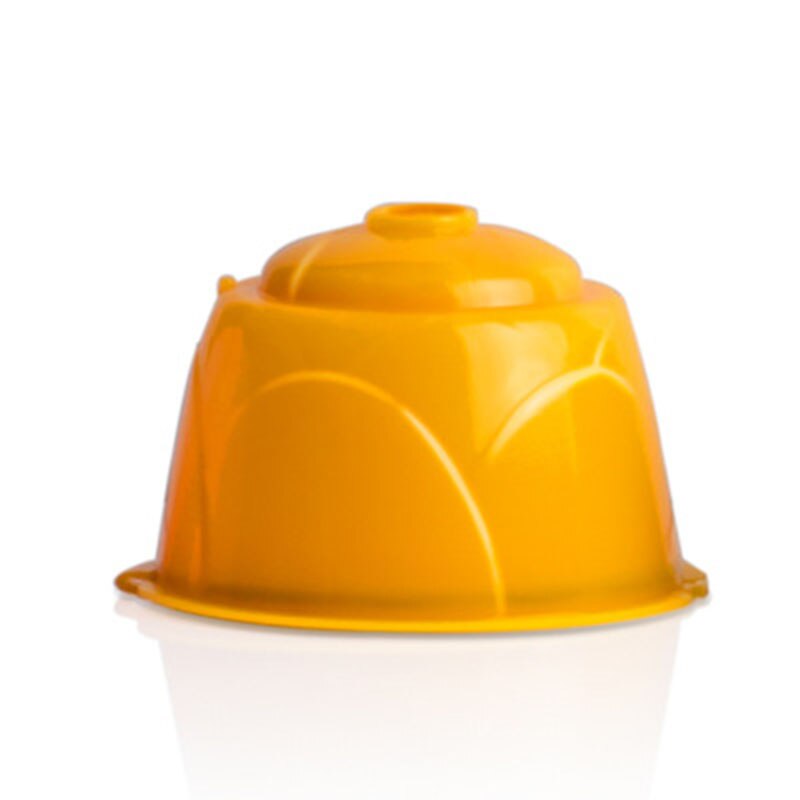 Kahvinkeitin suodatin muovi uudelleentäytettävä kahvinsuodatin kapseli kuppi dolce gusto koneille kahvila keittiö vempaimia: Oranssi