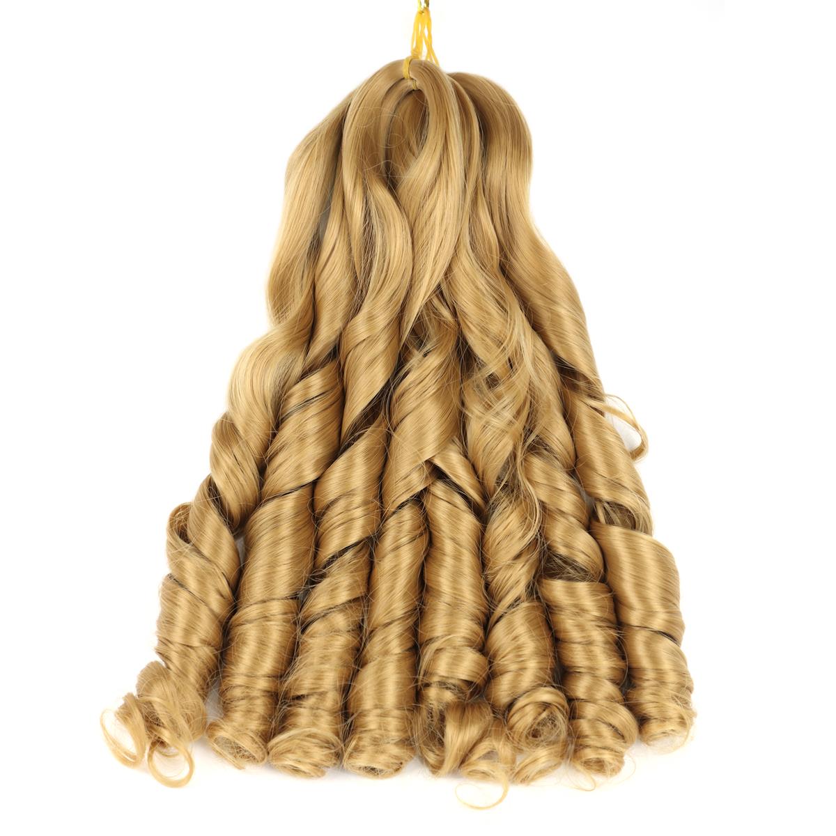 Svolna-extensiones de cabello sintético para mujer, trenzas de ganchillo de onda suelta de 20 pulgadas, natural, Ombre trenzado, 150 g/paquete: #27