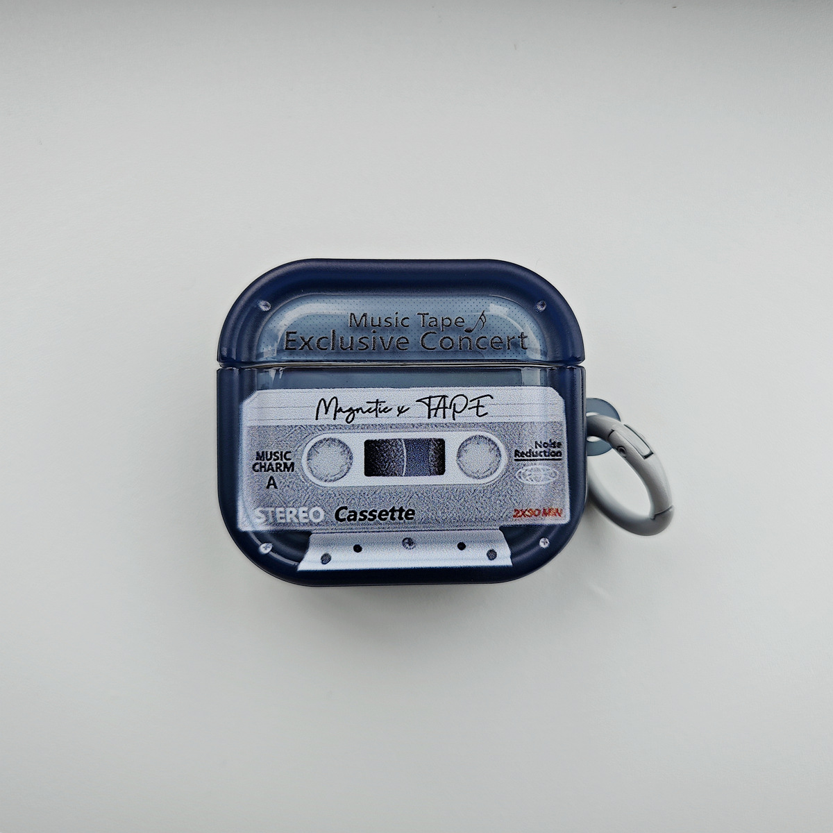 Retro Cassette AirPods Case Cover for 4th Gen 3rd Gen Pro 2 Shockproof Protective Anti-Scratch Anti Minimalist: Dark Orange