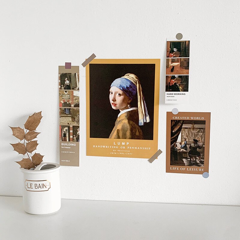 Nordic Eenvoudige Art Postkaart Muur Sticker Fotografie Props Diy Witte Achtergrond Collocatie Kamer Decoratie Kaart Wenskaart: 16