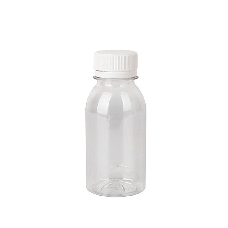 6pcs Small Plastic Bottle 100ml Milk Bottles Small Juice Bottles Leakproof Milk Bottles Portable Beverage Bottles Plastic Water