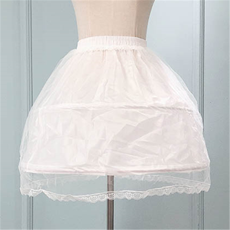 Kids Petticoats for Flower Girls Dresses Little Girls Crinoline 2 Hoop Skirt Petticoat Lolita Skirt Underskirt Vestido De No