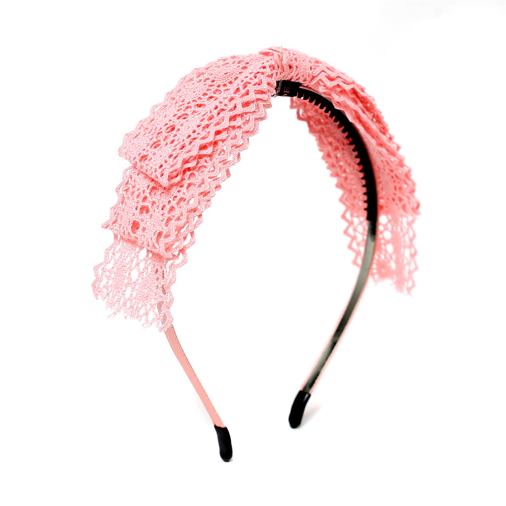 Hårbånd i bomuldsblonder, farverigt, elegant hårsløjfe, hårtilbehør, hårpandebånd med krøllet hår: Ørken camouflage