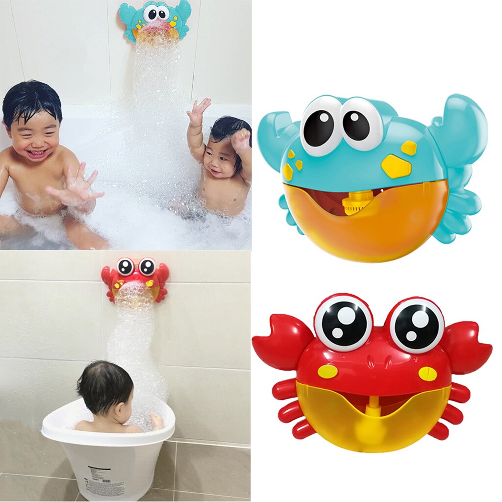 2 Stuks Kids Baby Bad Speelgoed Krab Patroon Bubble Maker Voor Badkamer Decor