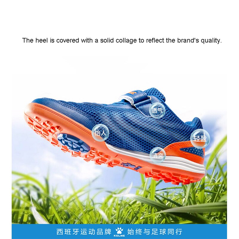 Kelme børnefodboldsko hg sål fodboldstøvler fodboldsneakers lette træningssko børn sportstøj mærke 6873003