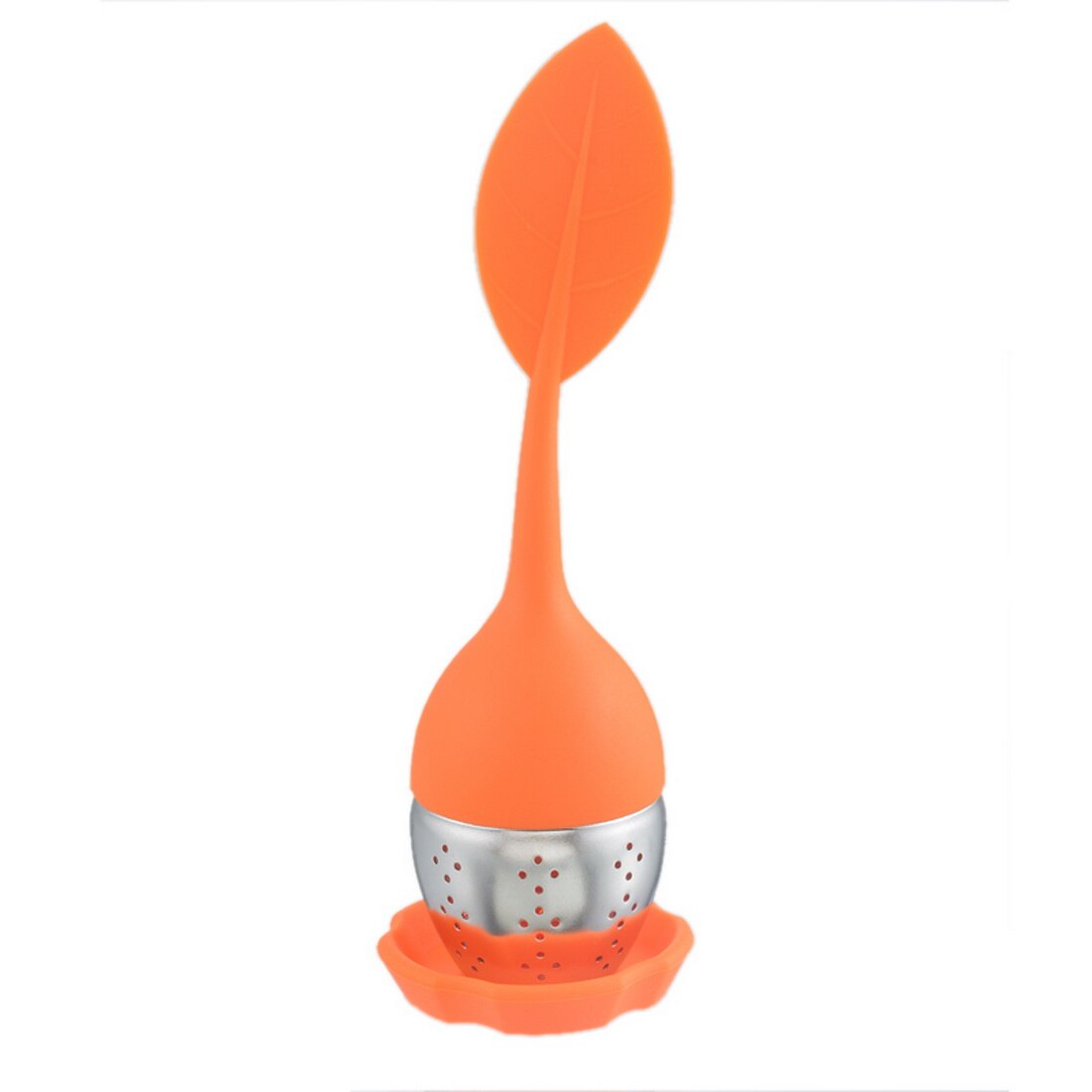 1pc silikon te infuser rustfritt stål teatea sil til bryggeenhet urte krydder filter kjøkkenverktøy: F