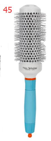 Thermal Nano Technology Ceramic Ionic Hair Round Brushes Aluminum Hair Barrel Comb In 4 Sizes Hairdressing Brushes Hair Styling: 45