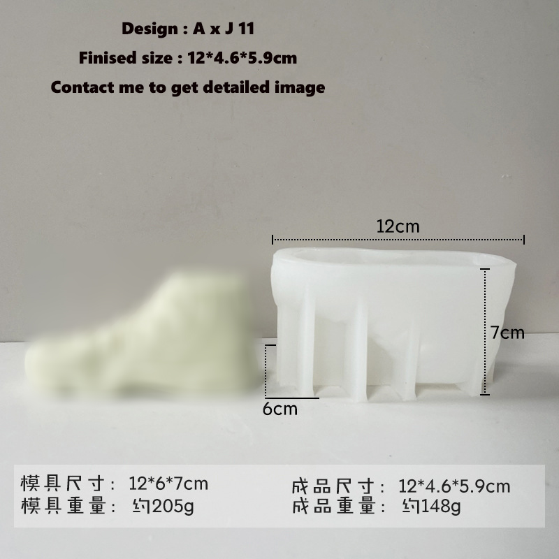 Sneaker Silicone Molds for Candles, Basketball Shoes Logo, Concrete Decor Mould, Homemade Candle, Candle Making: light green