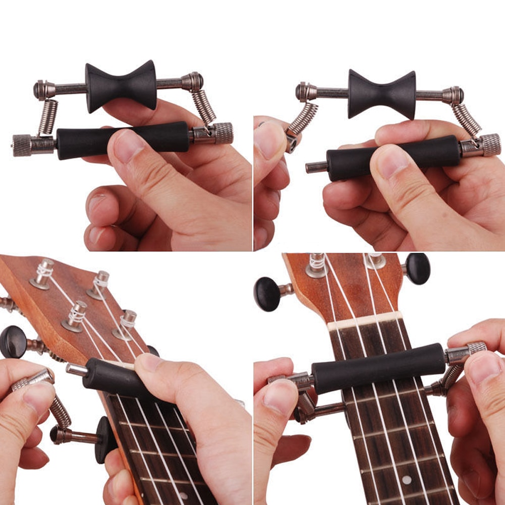 Guitar Capo Glider nstrument Accessories Metal Rolling Guitar Capo Wood Electric Guitar Sliding Tuning for 6-String Guitar