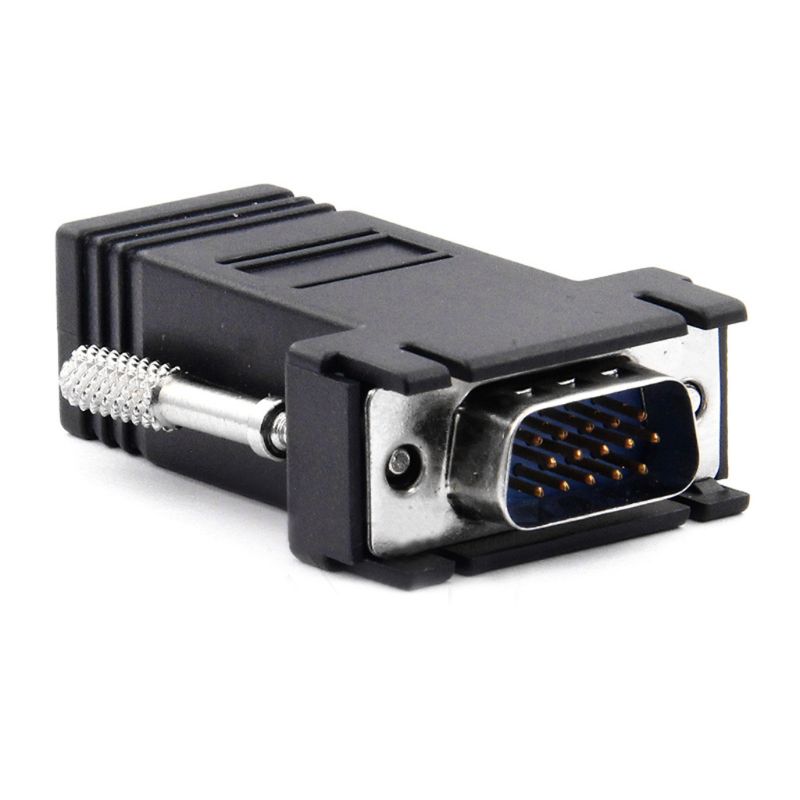 Black VGA 9 Pin Female To Lan Cat5 Cat5e Rj45 Female Adapter At Best Price In Faridabad - Foto 4