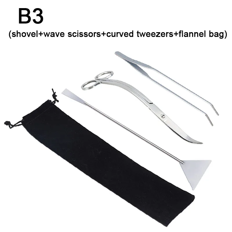 Aquarium Gereedschap Set Schaar Pincet Planten Golf Schaar Gras Roestvrij Reinigingsgereedschap Aquarium Schoppen Aquarium Accessoires: Rood