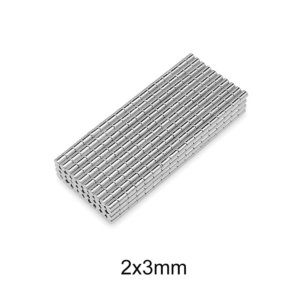 100~5000PCS 2x3 Mini Small Magnets Round 2mm*3mm Neodymium Magnet Disc 2x3mm Permanent NdFeB Super Strong Powerful Magnetic 2*3