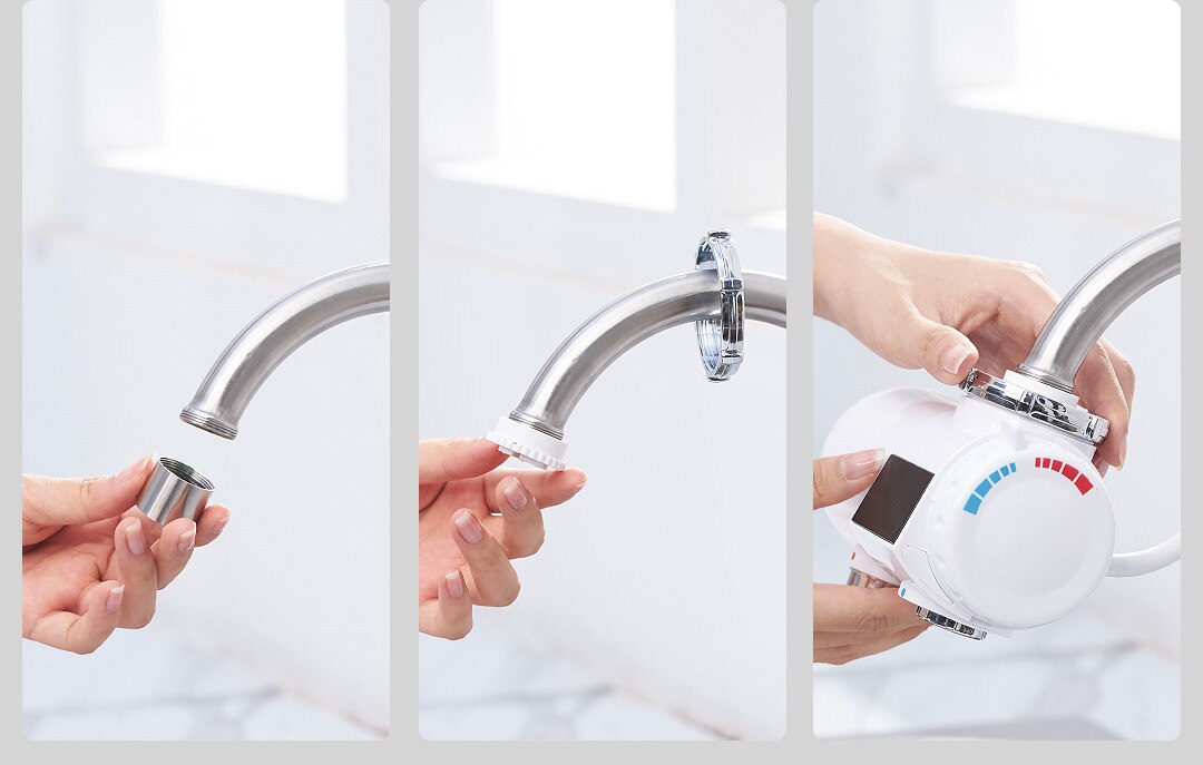 Xiaomi Xiaoda, grifo de calefacción instantáneo, calentador de agua eléctrico de cocina, 3 segundos, agua de 30 a 50 grados, EasyInstall