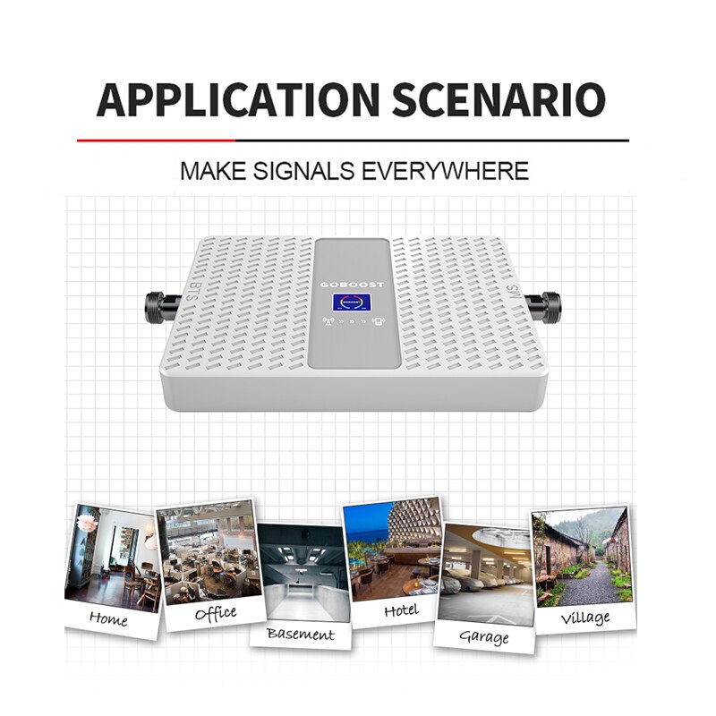 Goboost 3 グラム 4 グラムデュアルバンド携帯電話の信号ブースター cdma pcs 850 1700 信号アンプバンド 4 バンド 5 リピータ