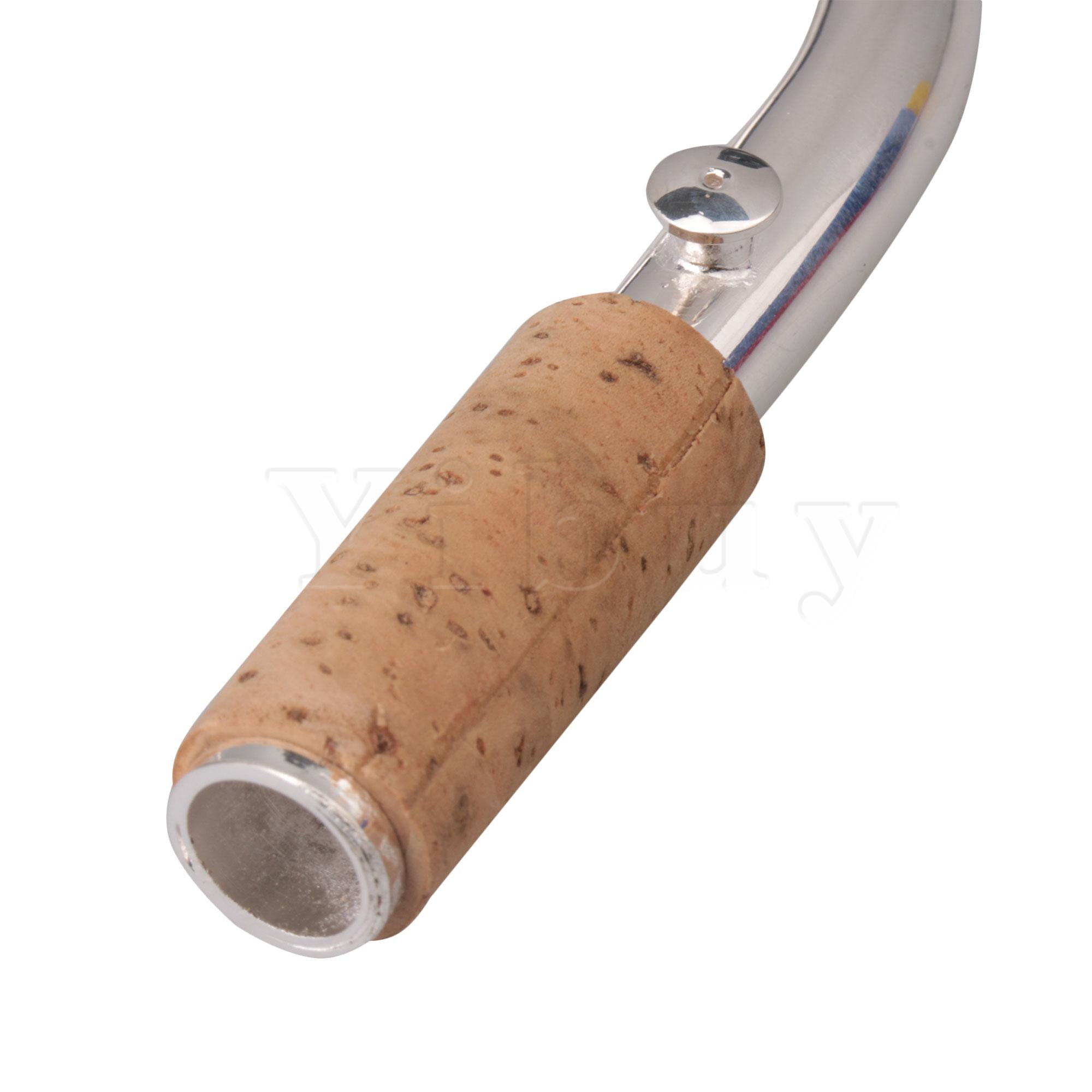 21.5cm Length Silver Plated Bassoon Bocal Crook Copper Mouthpiece with Cork Woodwind Instrument Accessories