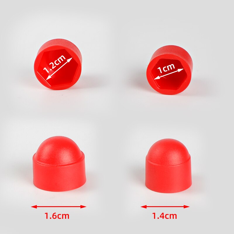 8 stk bil interiør tilbehør auniversal automatisk skruebeskyttelseshette til hyundai kia peugeot chevrolet mitsubishi suzuki styling