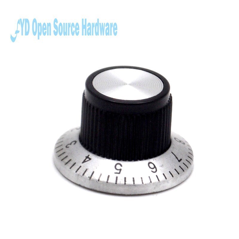 5 bucăți buton potențiometru  c3 /  benzi buton cadran alezaj 4mm /  lățime 23mm * 14.5mm înălțime