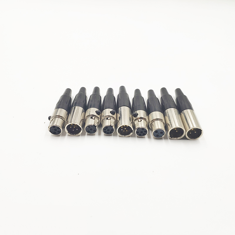 Mini XLR Mikrofon Audio- Anschlüsse 3/4/5/6/7 Stift Kanone Mic Mikrofon Mini XLR männlich Weiblich Stecker Kleine XLR Audio- Stecker