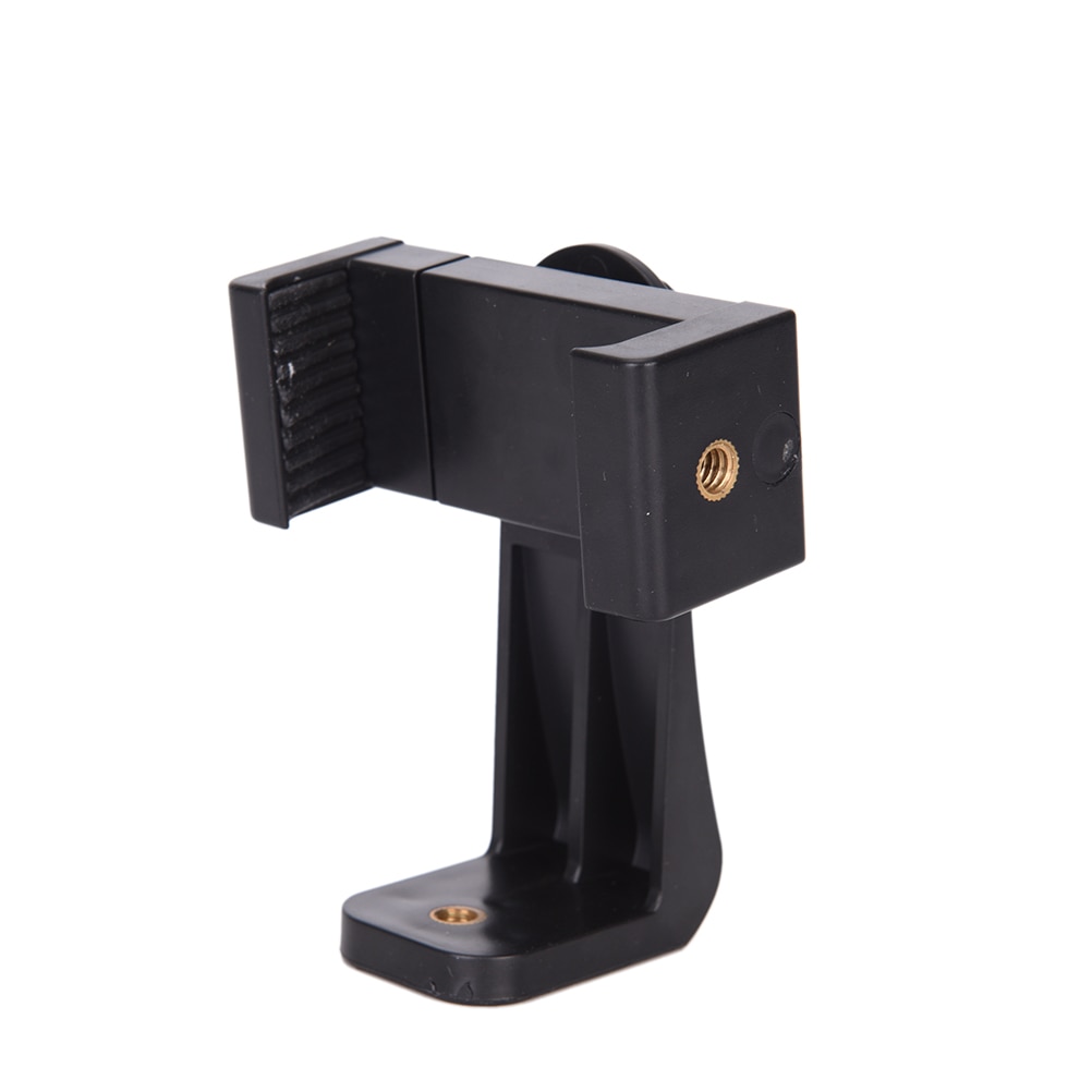 Trépied et monopode, support universel pour smartphone avec tête à vis de 1/4 pouces, Clip de montage rotatif à 360 degrés, noir