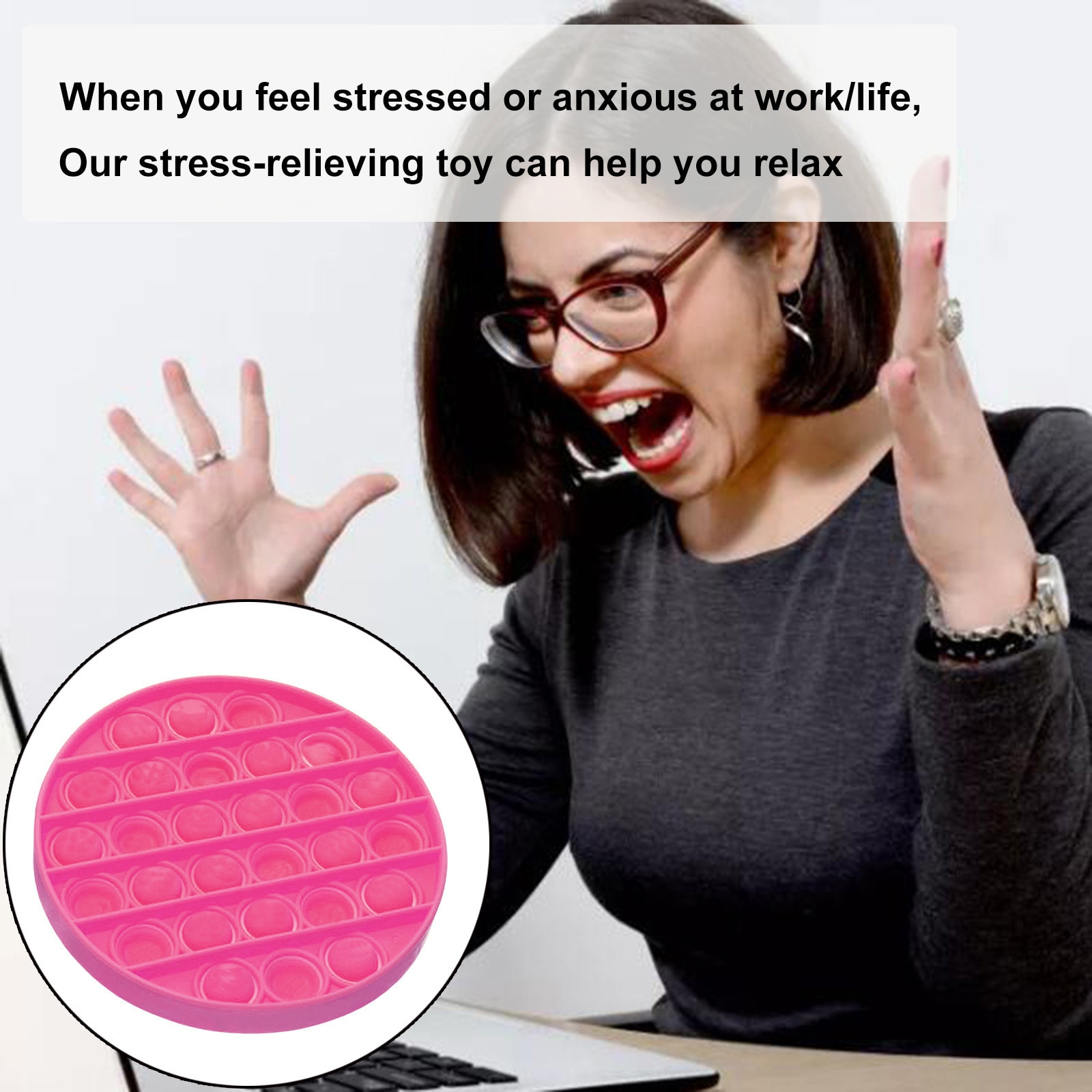 Newcoming Push Bubble Fidget Sensory Reliever Toy Unisex Autism Stress Decompression toy Christmas Juguete de descompresión