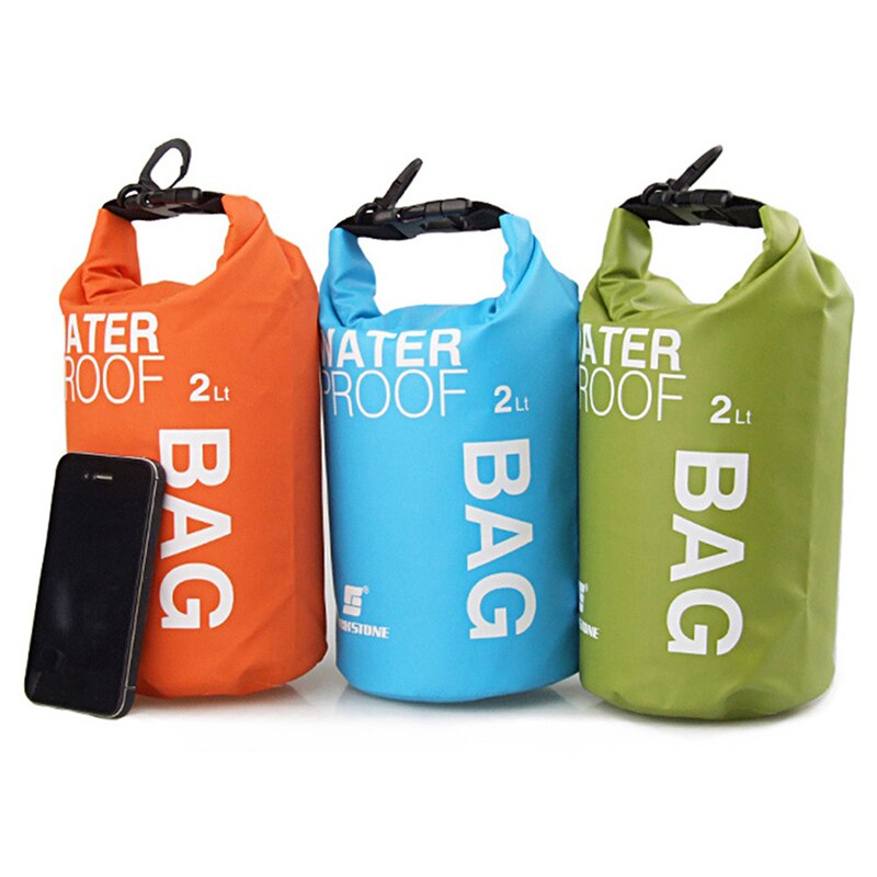 waterproof box 2L Camping hiking PVC waterbag waterproof bag Outdoor Traveling Ultralight Rafting Bag Camping Dry Bags