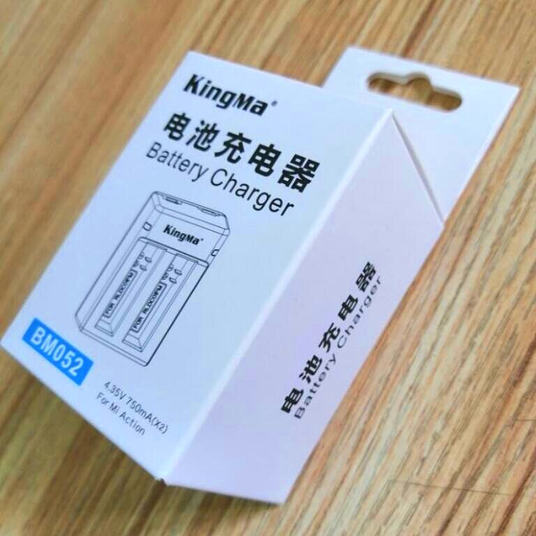 KingMa-batería Original para Xiaomi Mijia 4K, cargador Dual de baterías, estuche de carga, accesorios para Mini cámara de acción
