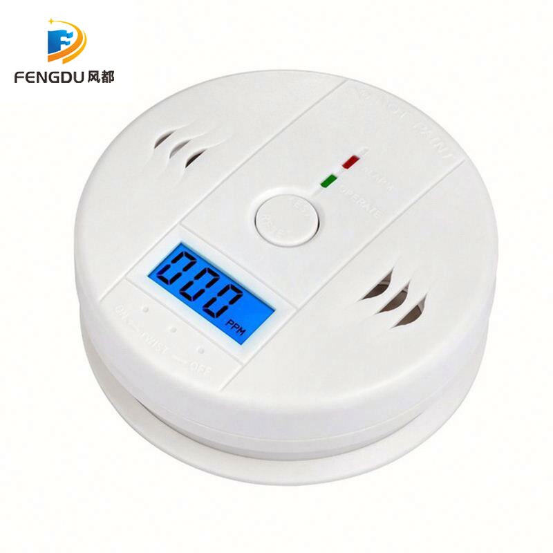 Hjem gas co sensor advarsel alarm detektor lcd displayer kulilte forgiftning røg analysator køkken badeværelse gas analysatorer