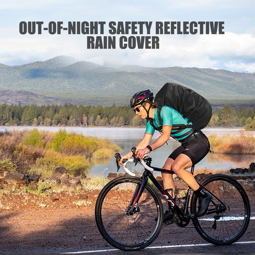 outdoor mountaineering bag backpack foldable waterproof rain cover rain reflective safety for backpack