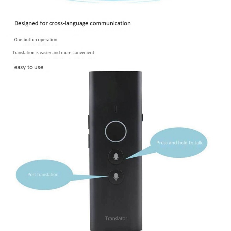 Clear and ligent Translator Simultaneous Voice Translation Multi-Language Translation Good for Traveling Abroad