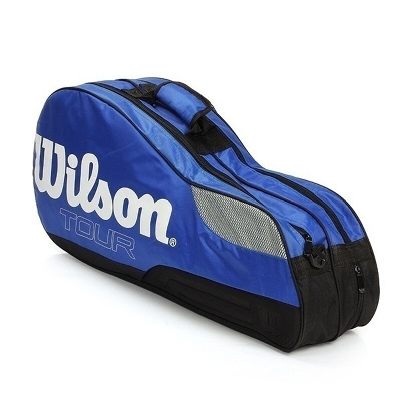 4 Colours Tennis Bag Brand Tennis Racquet Bag 4-6 Piece Rackets Tennis Bag Nylon Dacron Tennis Racket Racquet Backpack -40: Blue