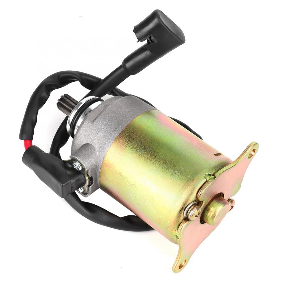 Motorcycle Electric Starter Motor Assy Fit for GY6 ATV 125CC 150CC fit for Scooter ATV-Go-Kart Engine Plastics + Metals