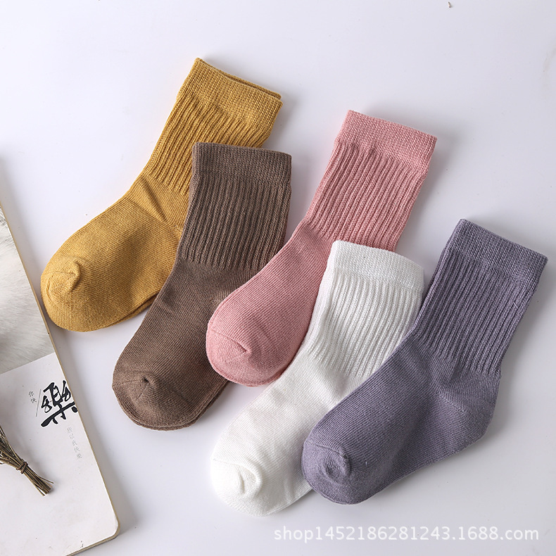 5 Pair Animals Sock Cotton Baby Socks Autumn Winter Children's Student Anti-skid Socks Boys and Girls Multi-color Cartoon: 04 / 8-12T