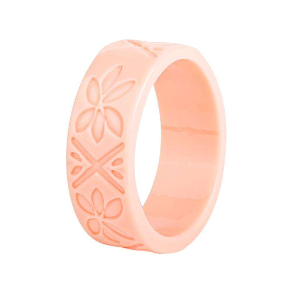 GuanLong Small Size Resin Carved Bangle Bracelets for: Pink