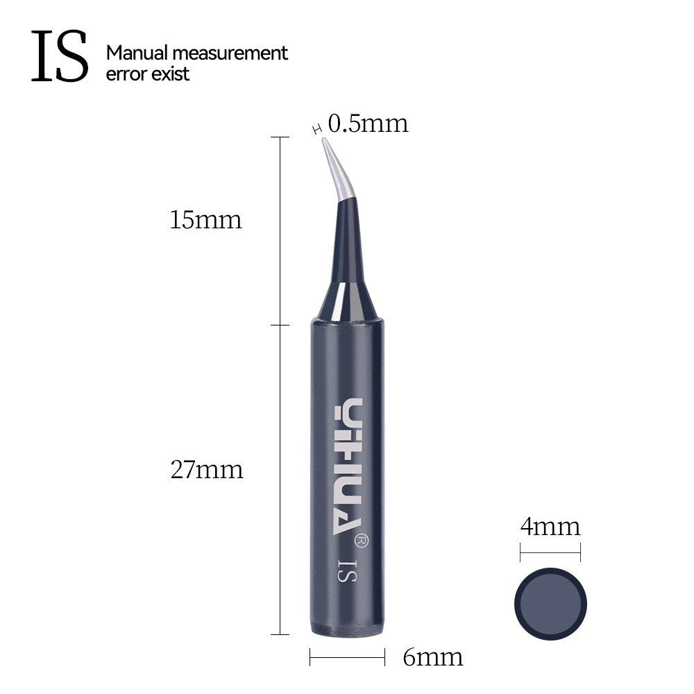 900M-T Soldering Iron Black Tips Repalcement for Soldering Iron Station Handle 8786D 853AAA 995D+ ect