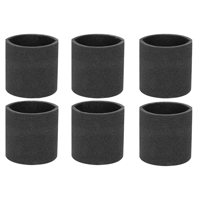 6- pack 90585 dammsugare skumfilter för verkstadsdammsugare våt- och torrdammsugare reservdelar 9058500: Default Title