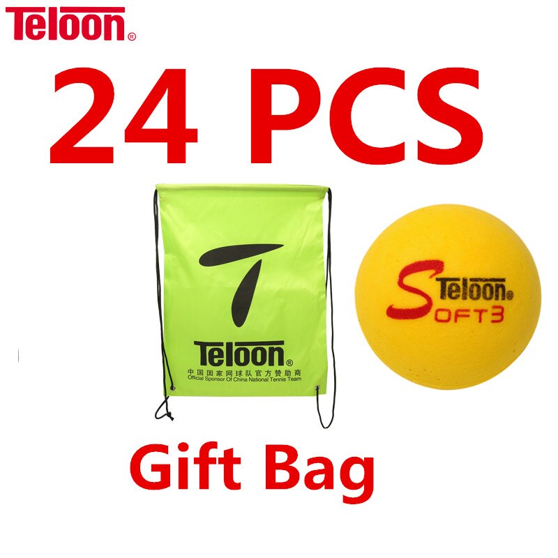 Teloon Tennis Sponge Balls for Childred Suit >3 Years Old Kids National Standard Soft Comfortable Feeling tenis Balls K029SPA