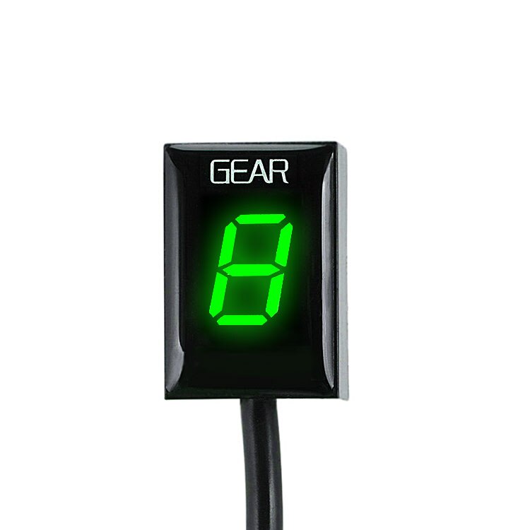 Alconstar-Voor Harley Davidson 1200 883 Gear Positie Display Gauge Shifter Motorfiets Ecu Plug Mount Gear Indicator: Green