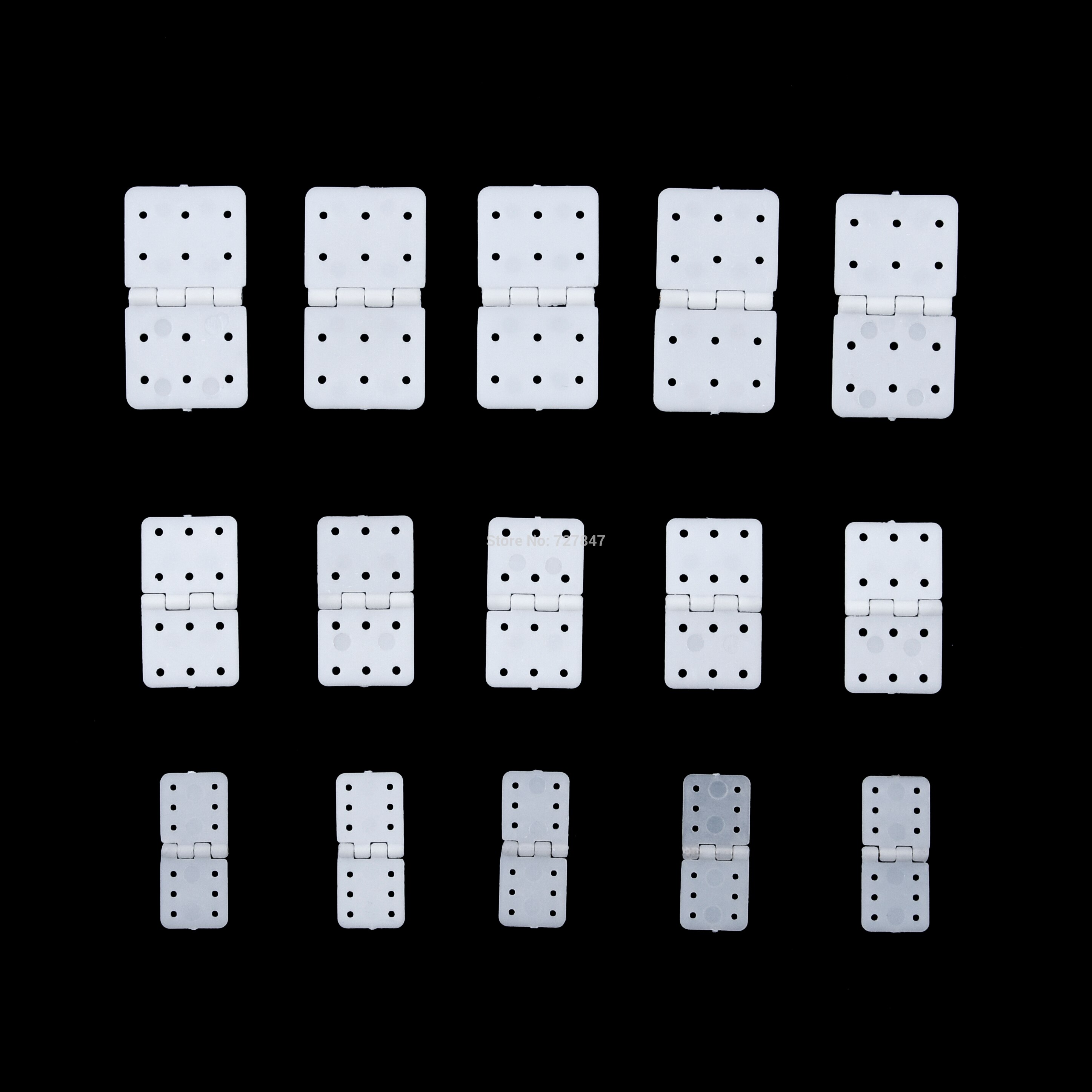 20pcs 30pcs 40pcs Nylon & Pinned Hinge 20x36mm / 16x29mm / 12x24mm For RC Airplane Plane Parts Model Replacement