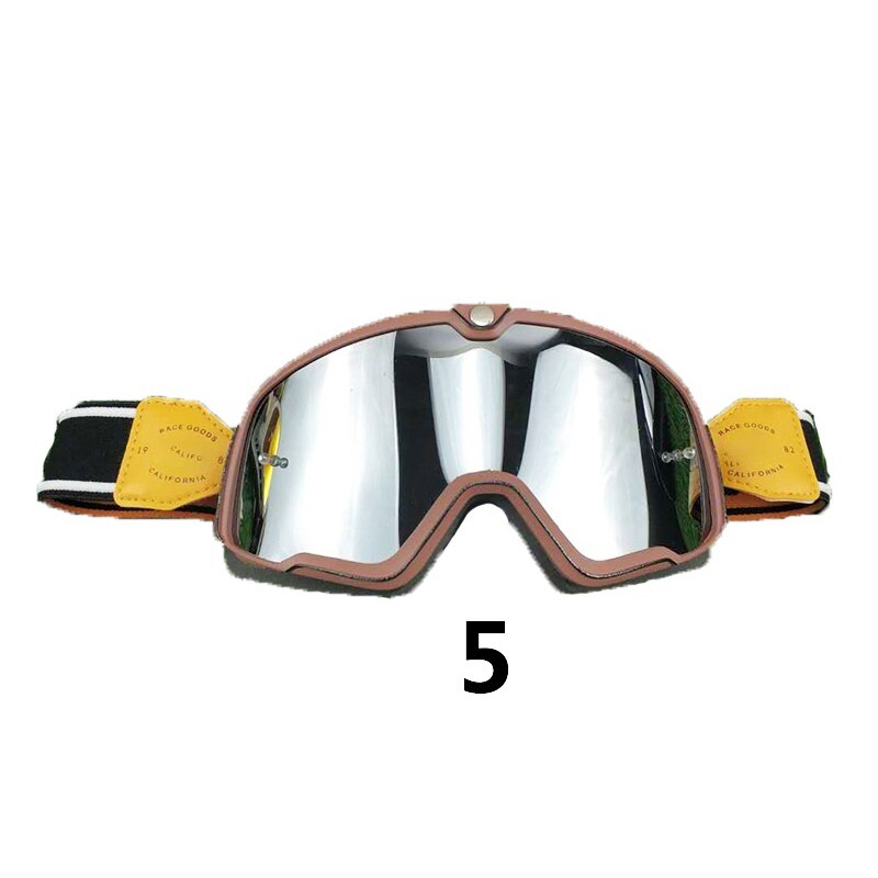 MX Off Road-gafas para Motocross, cascos de Moto de cross, gafas de esquí, ATV, Retro: as the picture 5