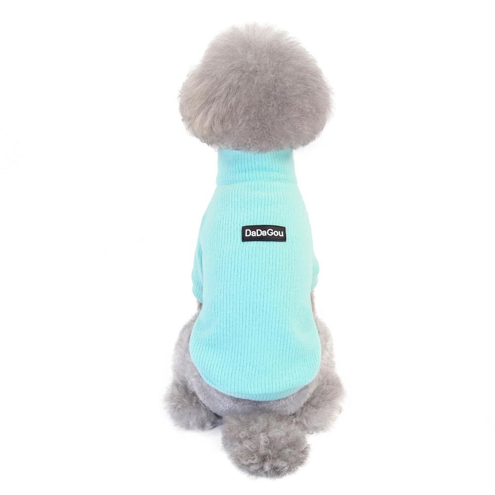 Dog Cat Sweater Kitten Puppy Classic Turtleneck Sweatshirt Knitwear Pet Autumn Winter Coat Clothes Apparel 4 Colors