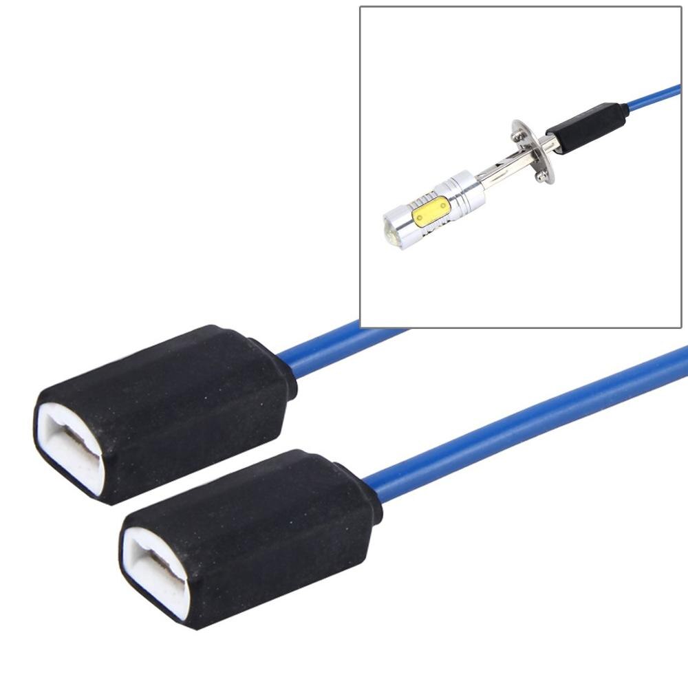 Douille de support pour ampoule LED, 2 pièces, T10/H8/H11/H7 /H4 /H1/H3/9006 /9005 / 7443 /7440 /1157 /1156/voiture: H1 H3